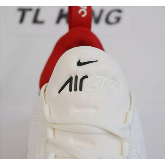 Nike Air Max 270 ‘Sail Gym Red’ AH6789-606 Women’s No-Lid Ships Now New - Picture 5 of 10